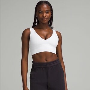 Lulukemon Aligh White V-Neck Sports Bra A/B size 6